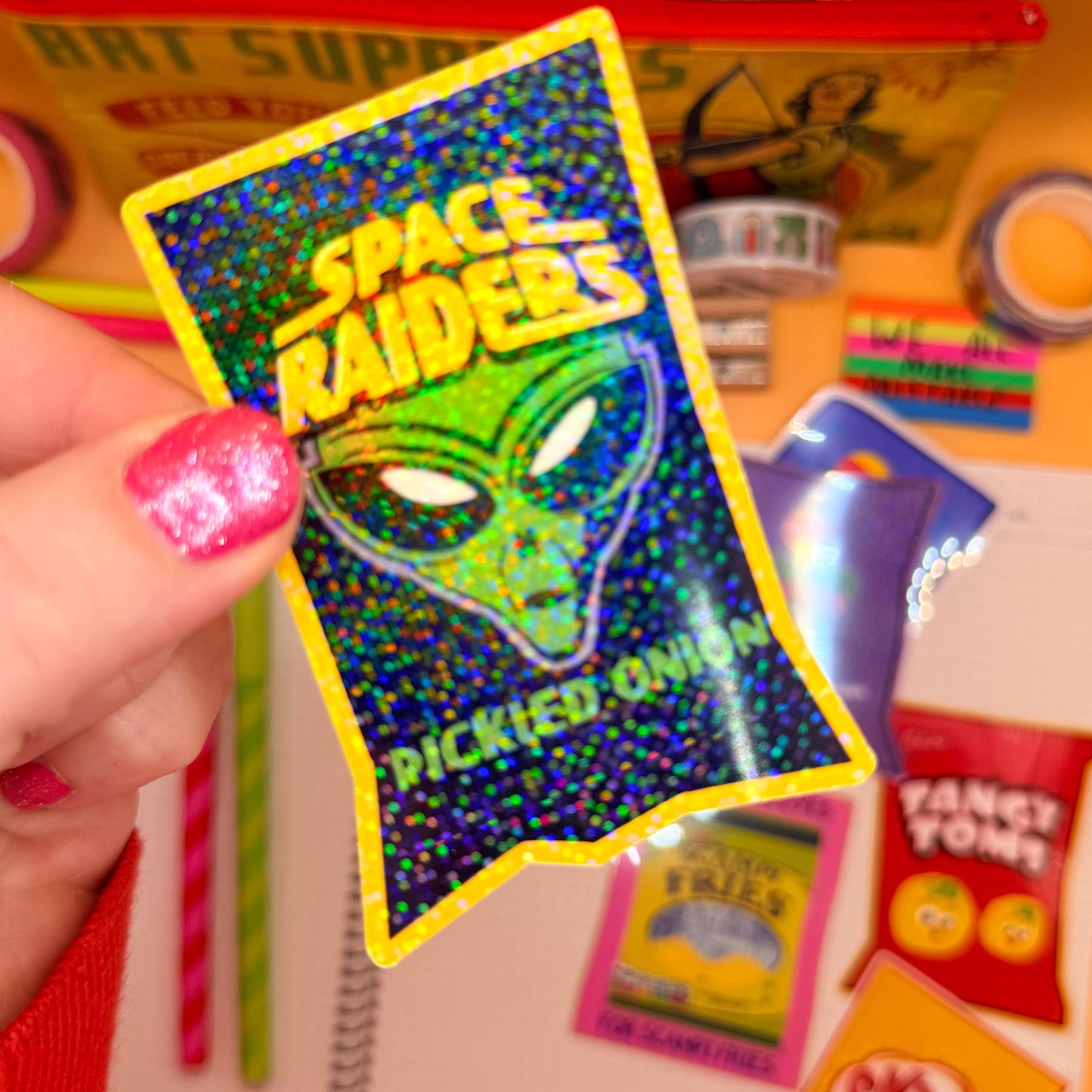 Space Raiders Sticker