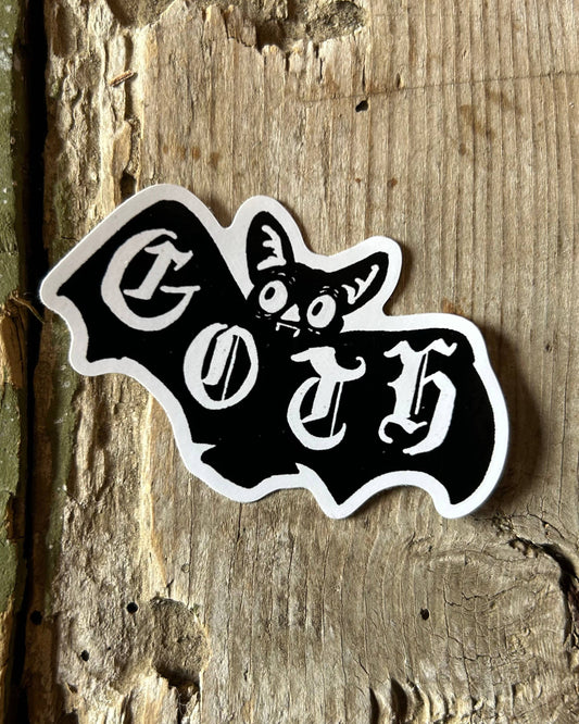 Goth Bat Sticker 